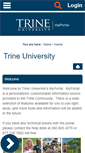 Mobile Screenshot of myportal.trine.edu